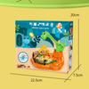 Colorful Dinosaur Egg Catching Game Manual Claw Machine for Enhanced Hand Eye Coordination, Durable Plastic, Includes 6 Eggs, Dinosaur Toys