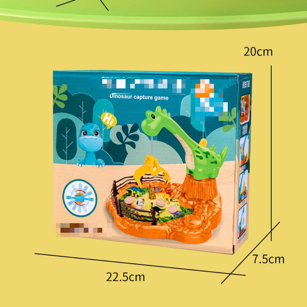 Colorful Dinosaur Egg Catching Game Manual Claw Machine for Enhanced Hand Eye Coordination, Durable Plastic, Includes 6 Eggs, Dinosaur Toys