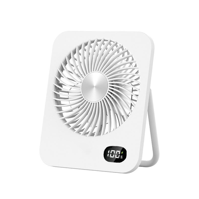 Ultra-thin Silent Desktop Fan with High Wind Power and Long Battery Life for Home and Office 136x33x166