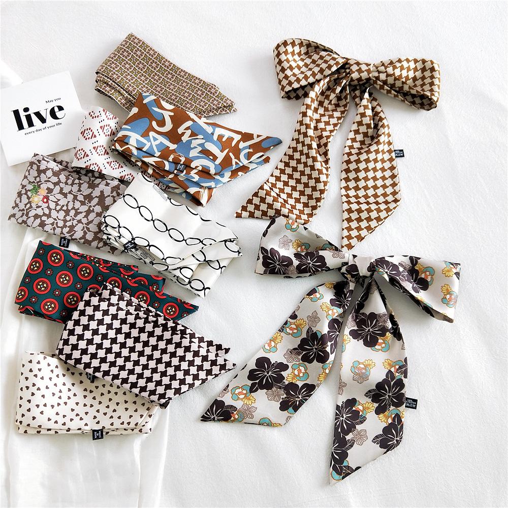 New Scarves Silk Scarves Women'S Spring And Autumn Season Long Decorative Professional Scarves Summer Thin Styles Paired With Shirts Stylish