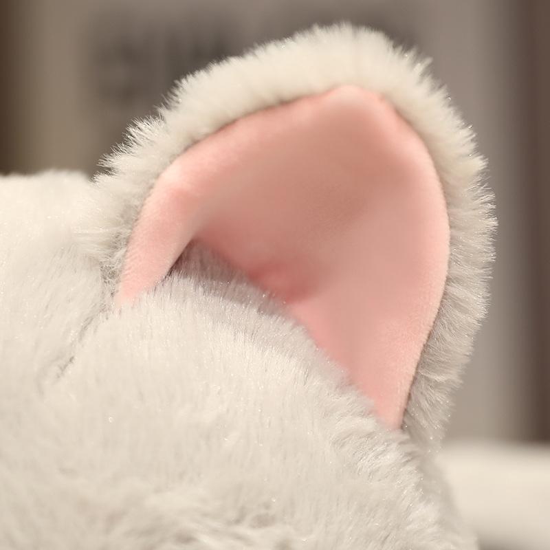 50/70/90cm Kawaii Alien Cat Plush Toys Lovely Lying Cat Pillow with Shark's Tail Stuffed Soft Cushion Birthday Gift