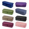 Portable School Supplies Bag Multi-compartment Pencil Case, Large Capacity Durable Stationery Organizer, Polyester Compact Wear-resistant Pouch