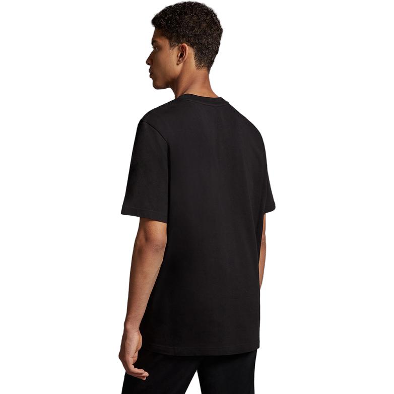 Moncler Solid Logo Crew Neck Short Sleeve T-Shirt Men T-Shirts Black 120918C000518390T999