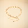 Metal Waist Chain: Geometric Circle Design for Women - European & American Style Accessory