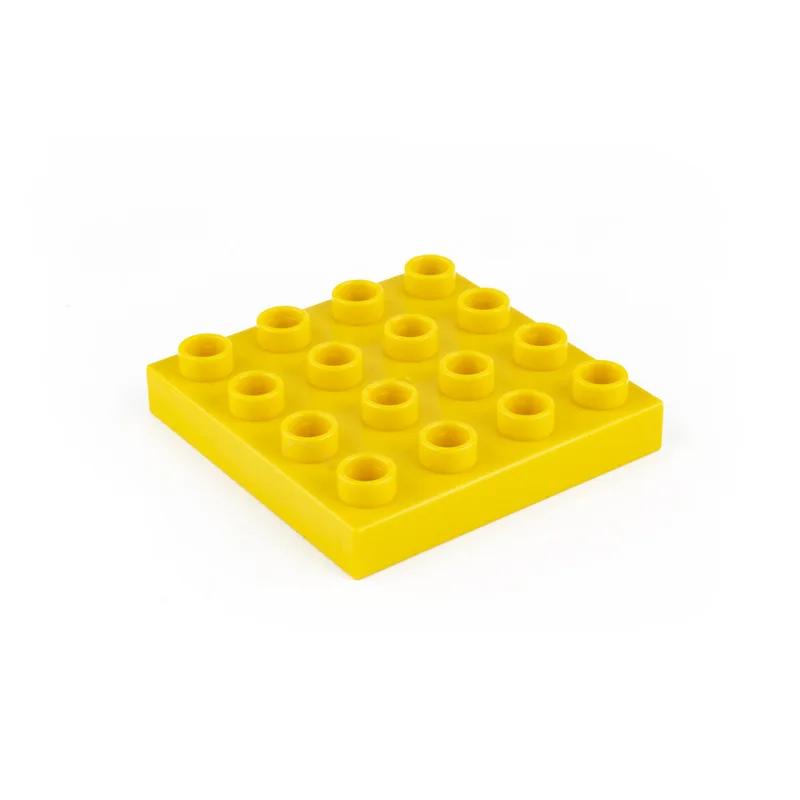 4x4 Dots Building Blocks BasePlates for Big Size Bricks Plate Assembly Two-sided Base Plate Compatible with Duplo Bricks