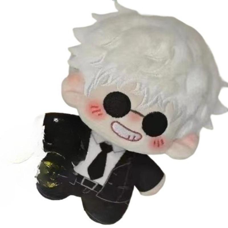 10cm Anime Gojo Satoru Plush Doll Pendant Mini Soft Geto Suguru Stuffed Doll Keychain JJK Plusie Toy Fan Kids XMAS Birthday Gift