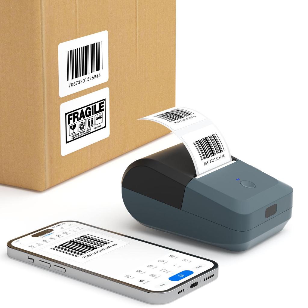 Portable Bluetooth Thermal Label Printer for Store Logistics