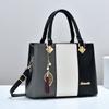 Women's Bags Fashi Trend Design Stripe Hit Color Handbag Shoulder Bag Messenger Bag Korean Style Bag