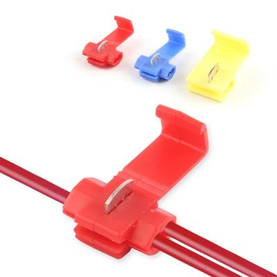25 conectores de cable de alambre Scotch Lock, terminales de empalme rápido eléctricos, crimpado no destructivo sin romper la línea AWG 22-18
