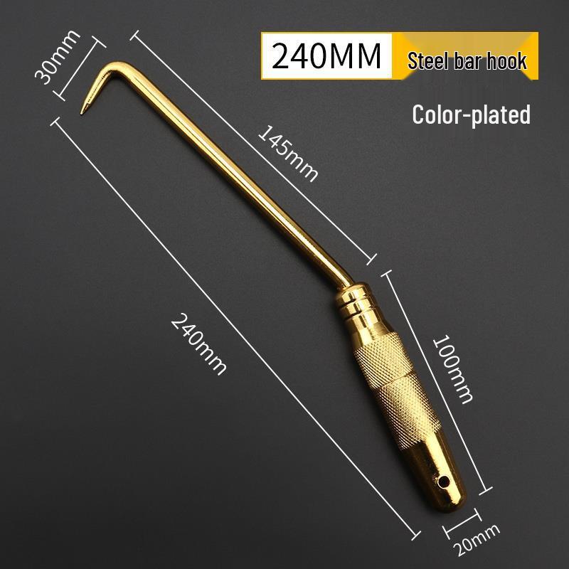 High Hardness Semi-Automatic Threaded Rebar Tying Hook for Core Steel Binding