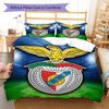 Benfica CLUB Bedding Quilt Set Quilt Cover Pillowcase Home Decoration Birthday Gift (1 * Duvet Cover + 2 * Pillowcase, Without Core)