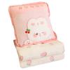 Toy Cartoon Plush Pillow Cushion With Blanket Office Nap Car Travel Kids Gift