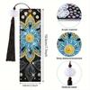 8pcs Diamond Art Bookmarks 5D Mandala Flower Beaded Bookmarks Acrylic Tassel Bookmarks for DIY Beginners Adult Art Craft