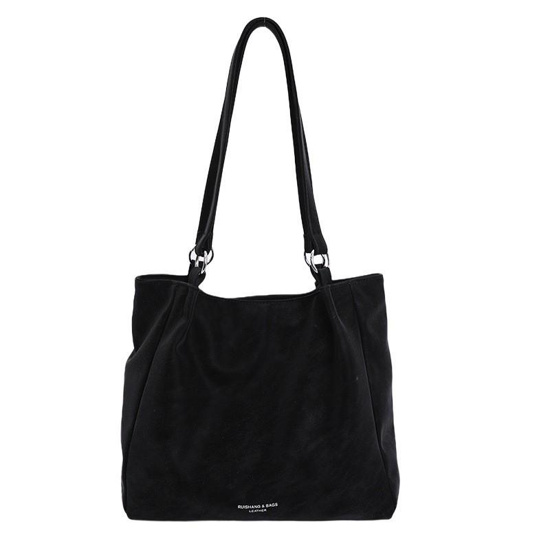Simple Large-capacity Tote Bag Women In All-matching Retro Shoulder College Students