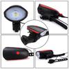 USB Rechargeable Waterproof Front Bike Light with Horn for Night Riding