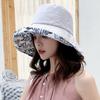Women's Hat Bucket hat Panamanian Women  Four Seasons Fisherman Hat Big Brim Hat Double-Sided Fisherman Hat Sun Visor C