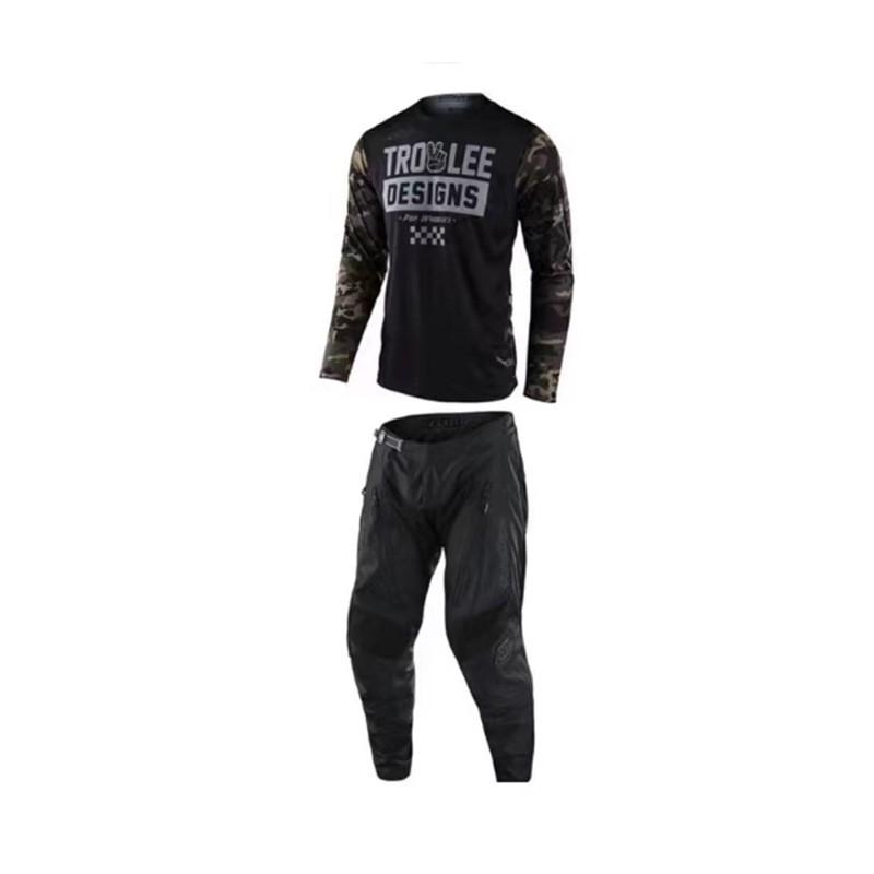 Men Women Mountain Bike Cycling Jersey Set Quick Dry Long Sleeve Off-Road Trail Riding Apparel
