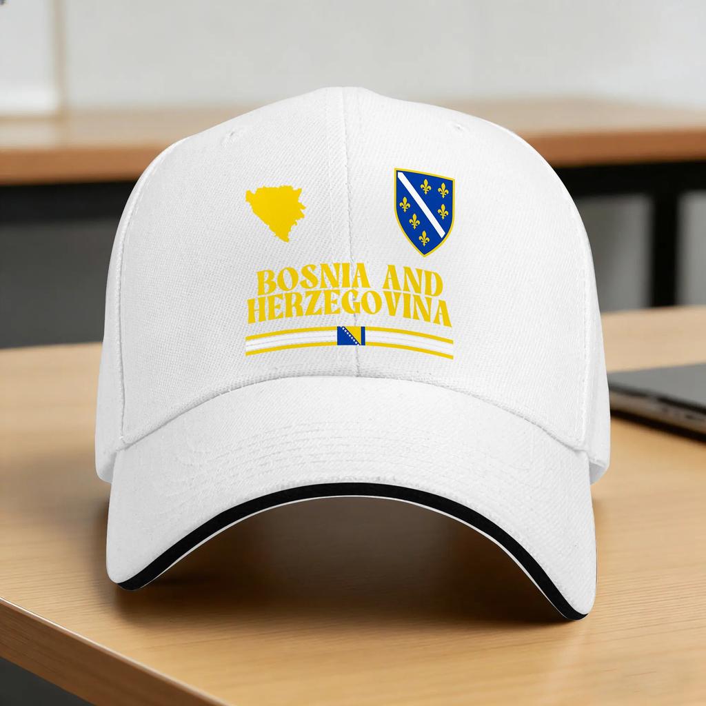 Bosnia and Herzegovina Flag Baseball Cap  Fashion Hip Hop Hats Summer Unisex Adult Running Hippie Baseball Caps