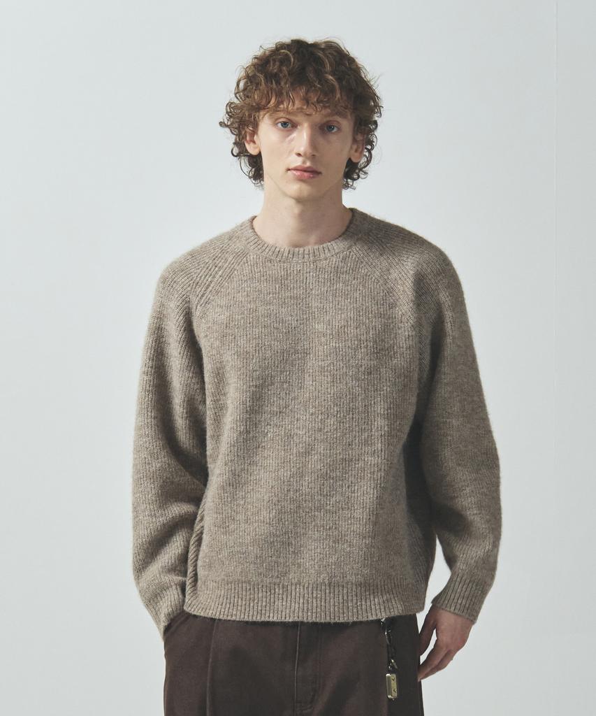 ECORR Fog Alpaca Crop Knit Pullover: 5 Colors