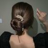 Chinese Punk Ruby Pendant Sword Hairpin Fashion Simple Modern Headdress Back Of The Head Pan Hair Ornament Fashion Retro New