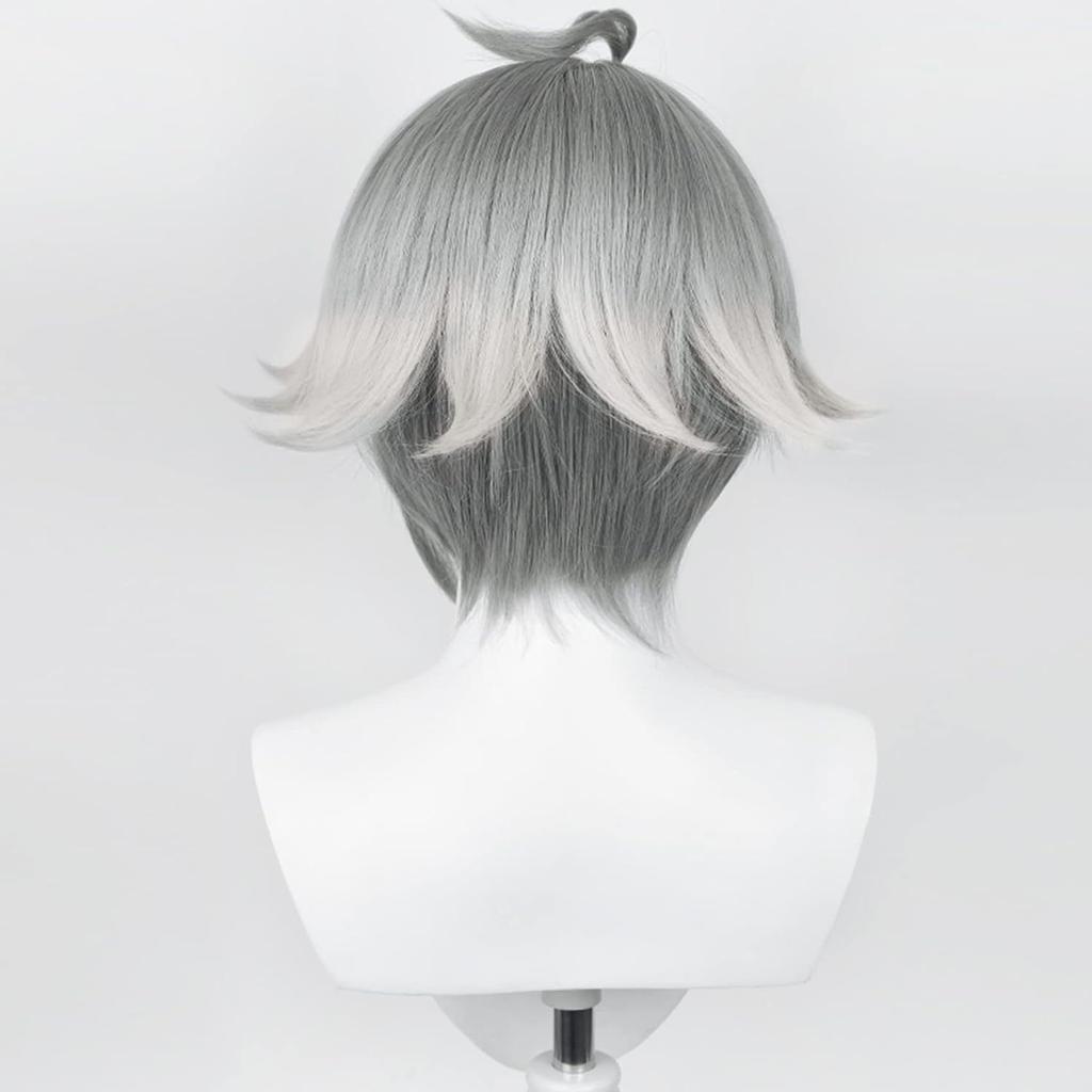 Anime Wig Genshin Impact Heitham Xumi El Heisen Cos Heiko Grey Gradient