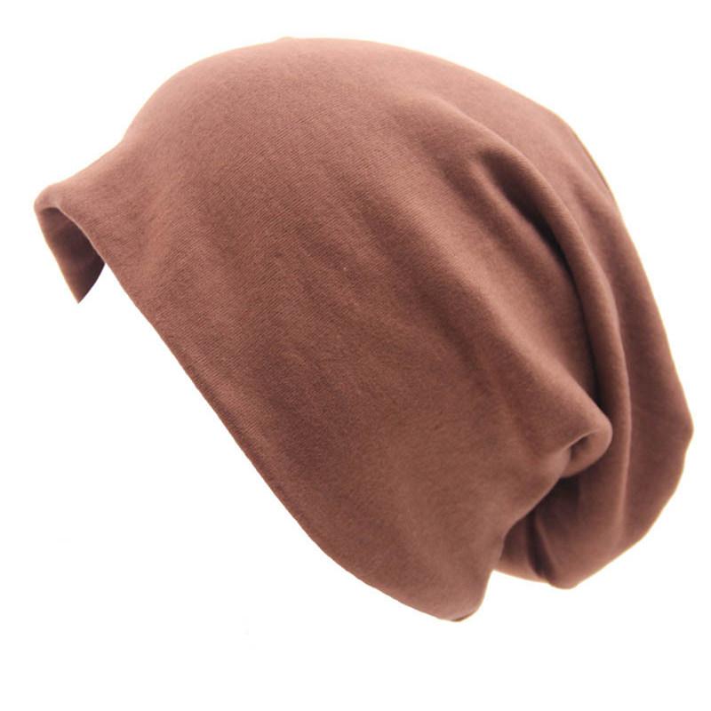 Women's Autumn Winter Pullover Sports Street Hip Hop Loose Knitted Cotton Hat KTY