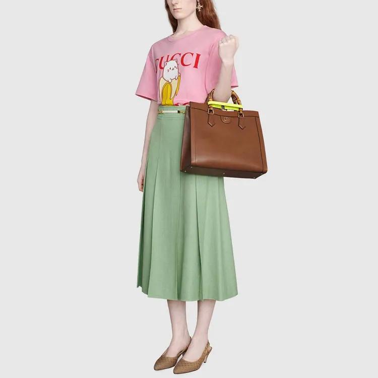GUCCI Other T-Shirt Women's Pink (Unisex) T-Shirts 615044 XJDGR 5904