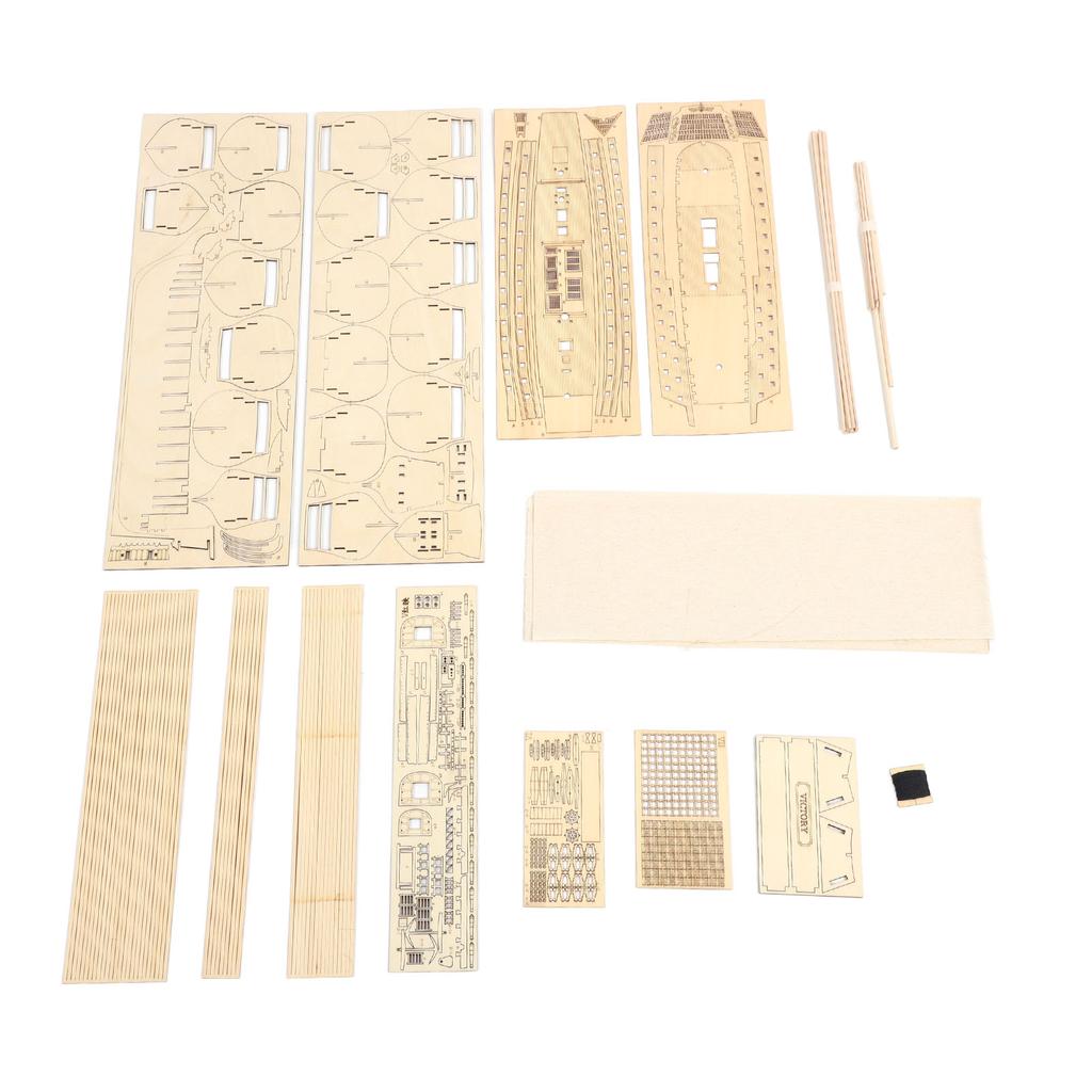 Wooden Model Ships DIY Assembly Classic Ancient Boat Sailing Boat Decor Model DIY Ship Craft for 14 Years Older