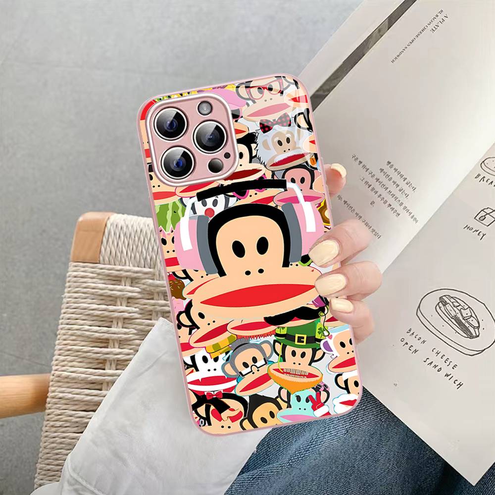 Classic P-Paul F-Frank Logo Tempered Glass For Iphone 14 13 12 11 Pro Mini XS MAX 14Plus X XS XR Cover