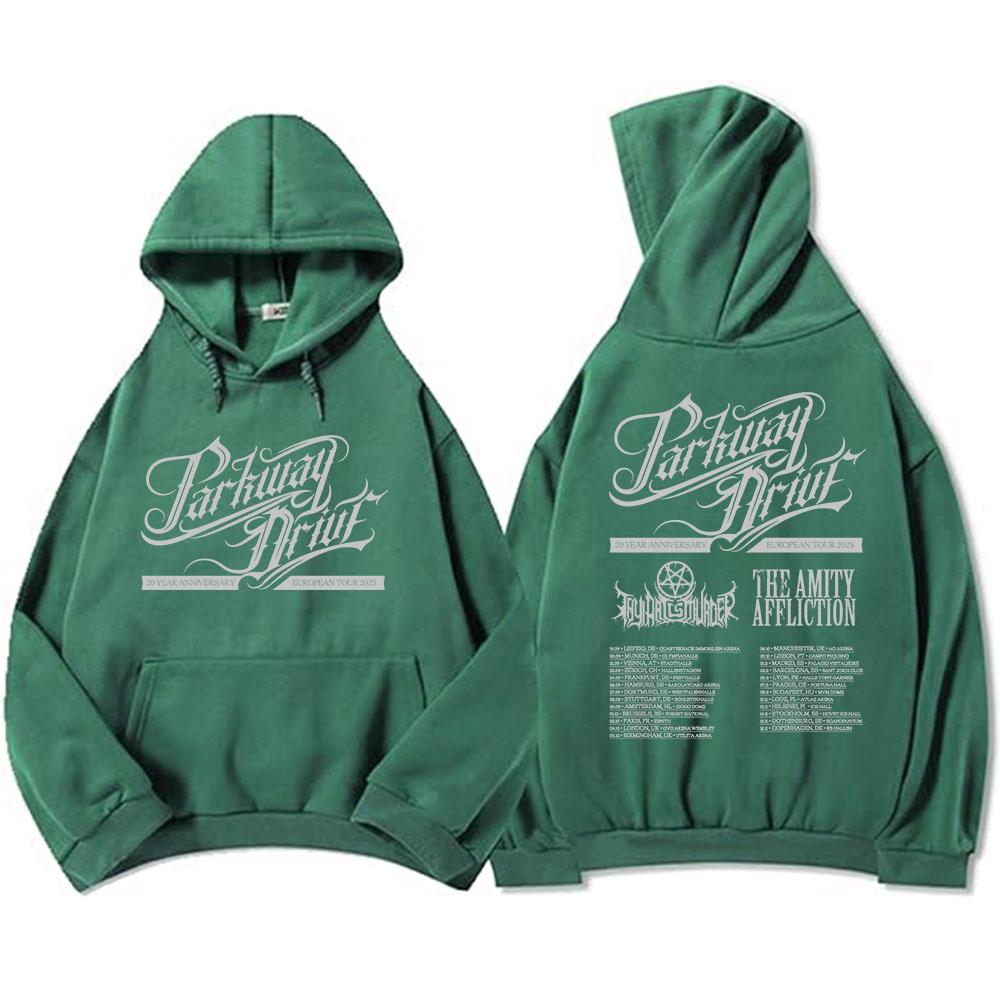 Parkway Drive 20 Year Anniversary European Tour 2025 Hoodies Rock Band Fashion Graphic Sweatshirts Winter Fleece Men Pullovers