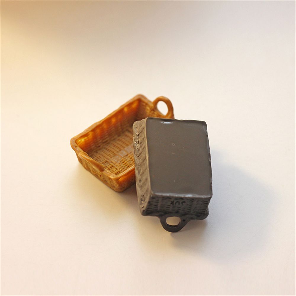 House Ornament Dollhouse Accessories Mini Food Storage Kitchen Tool Model Miniature Storage Basket