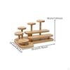 Tiered Wooden Display Stand Space-Saving Elegant for Vanity