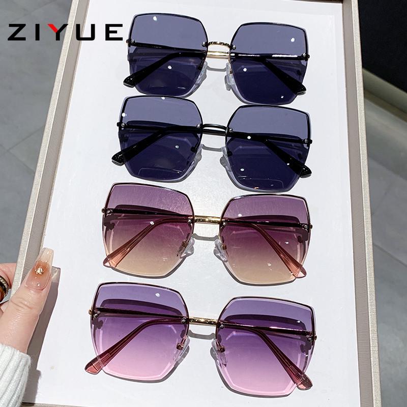 Women's Frameless Fashion Gradient Sunglasses - Sunshade & UV Protection