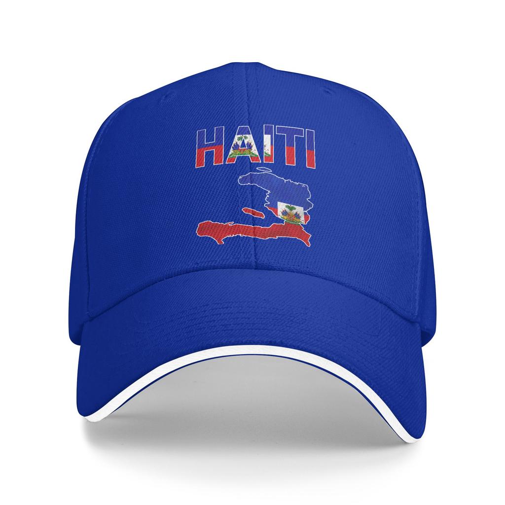Sun Baseball Cap Happy Haitian Flag Day Cool Haiti Flag Map Haitian Custom DIY Hip Hop Hats Hot Sale Fashion Baseball Caps