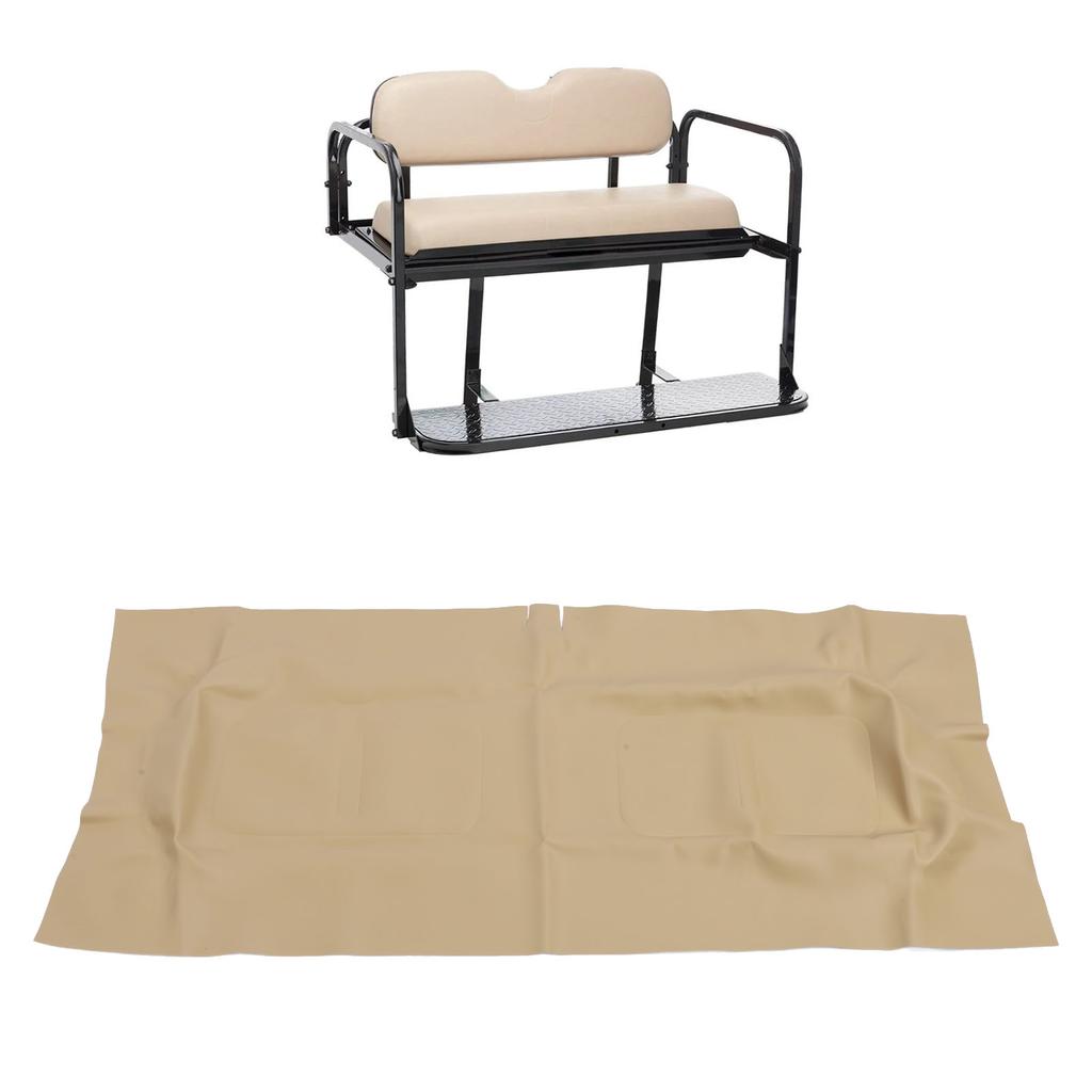 Golf Cart Front Seat Backrest Covers 71753 G04 Beige Faux Leather Seat Back Cover Replacement for E‑