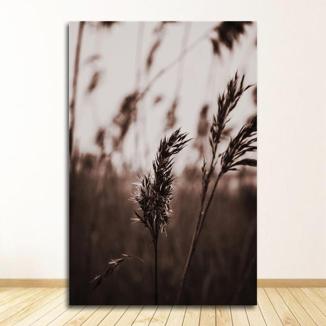 Painting Nordic Style  Living Room Decor Grass Nature Picture Scandinavian Poster Landscape Wall Art Canvas Print