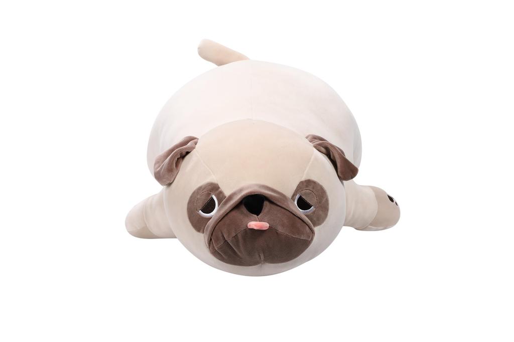 Fluffy Pug Plush a cute and ugly plush toy that makes a great gift for or any Fluffy and this large animal toy cushion makes a great Pillow,