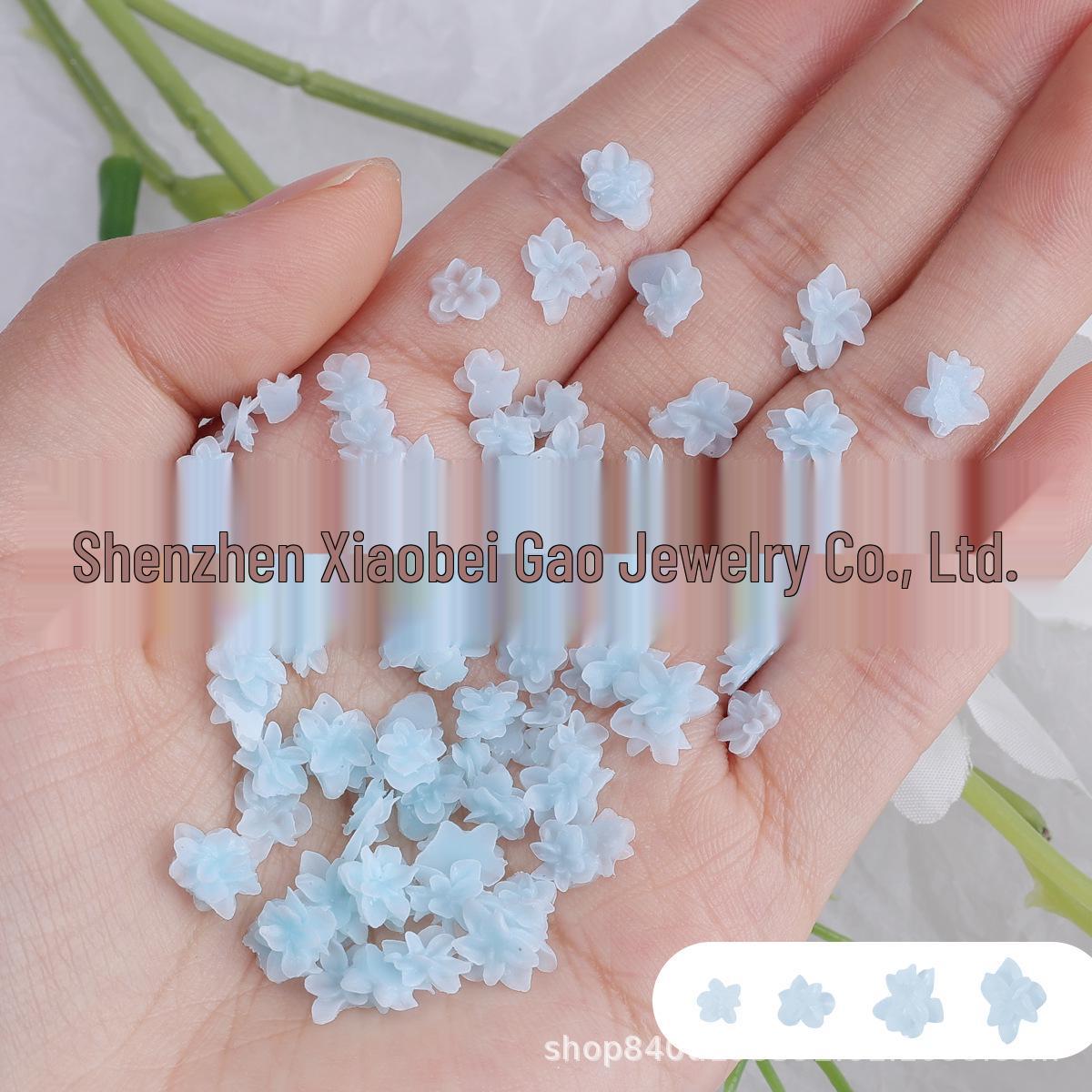 

Xiaohongshu Bestseller: Elegant 3D Floral Nail Art Accessories – Fairy-Style Manicure Essentials No. 1 - 50 pcs