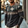 Men's Casual Bohemian Vintage Long Sleeve Shirt