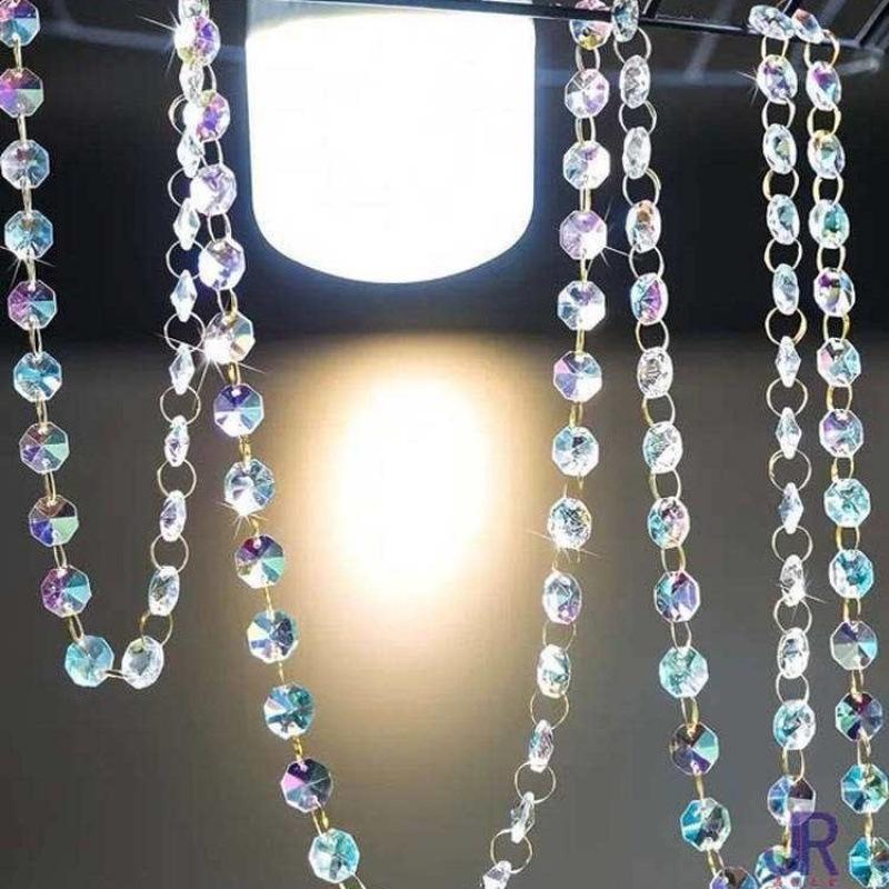 Dreamy Rainbow Octagonal Bead Prism Sun Catcher Pendant