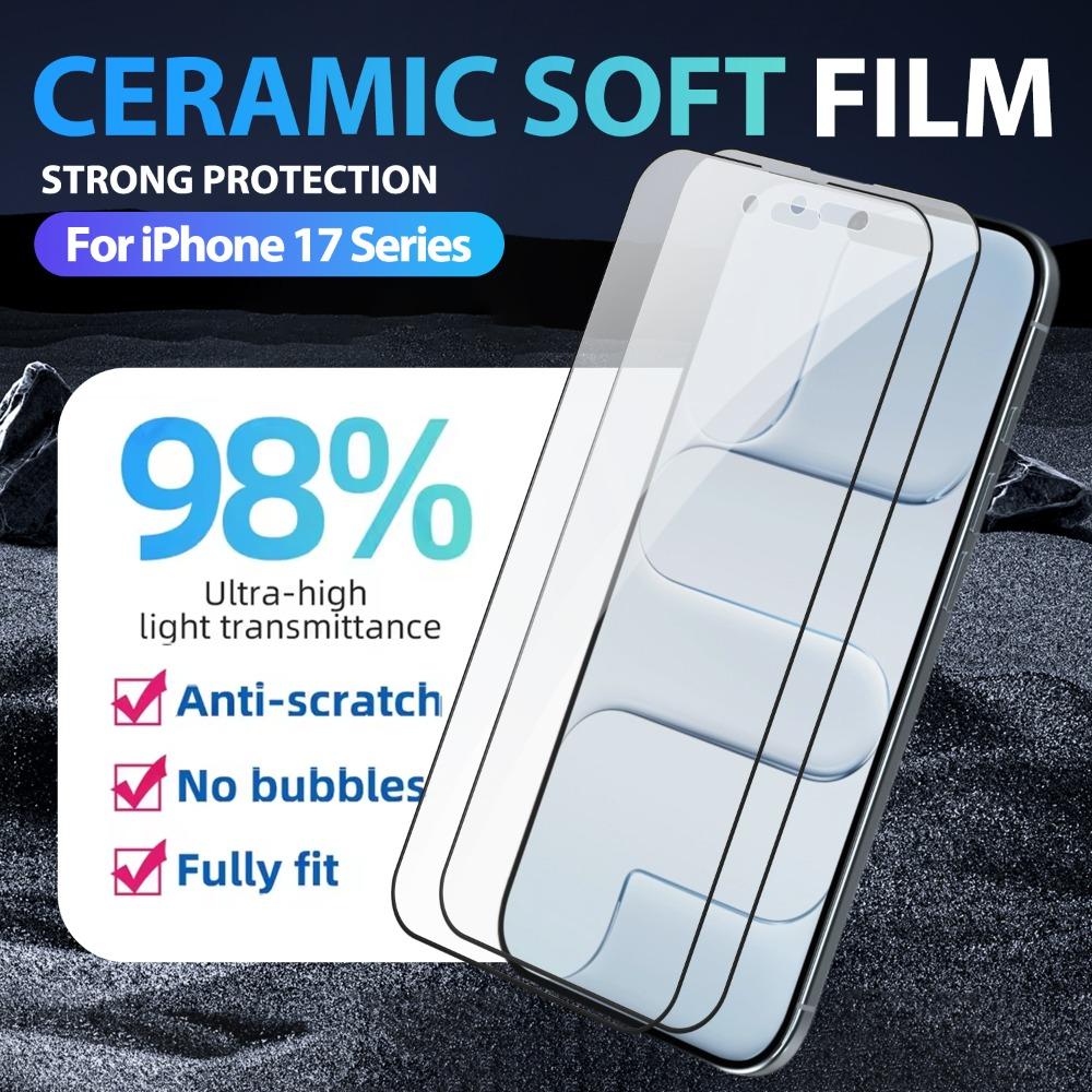 1-3pcs Matte Ceramic Soft Film Explosion Proof Screen Protector for IPhone 17 Pro Max for IPhone 17 Air HD Films for Games
