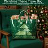 Christmas Theme Travel Bag PVC Tote for Women, Waterproof Spacious Plastic Handbag, Holiday Seasonal Handbag Large Top Handle Shopping, Beach, Travel,
