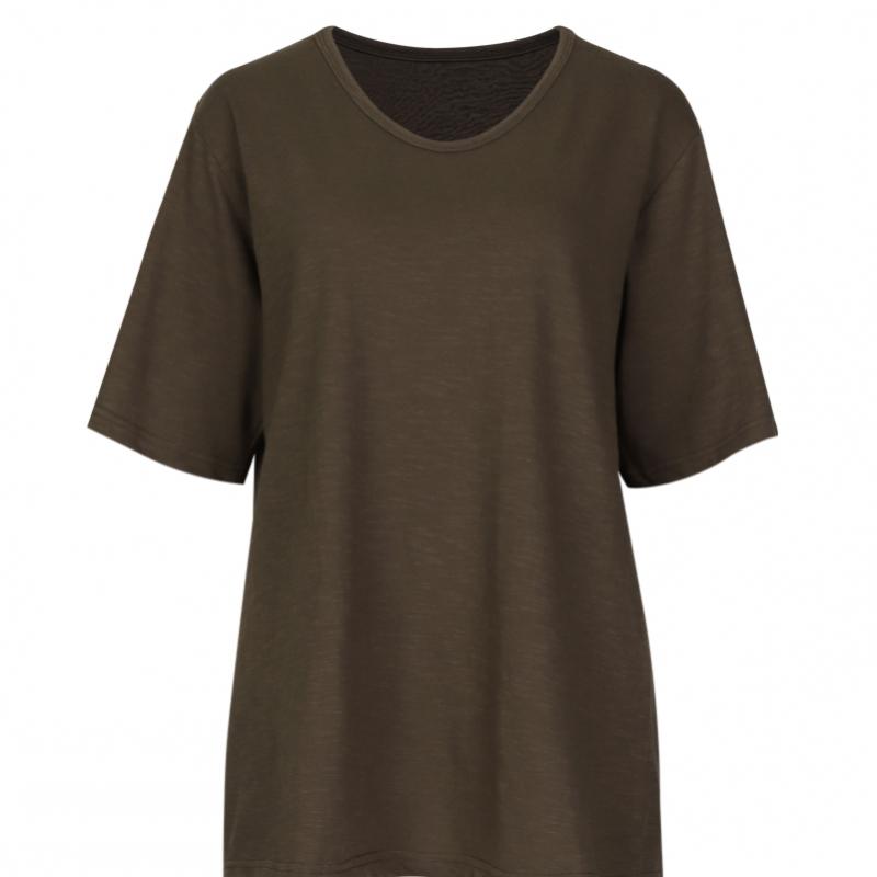 Shop   Loose FiT V Neck ShorT sleeVe T shirT Blue Dai Wsh 0521