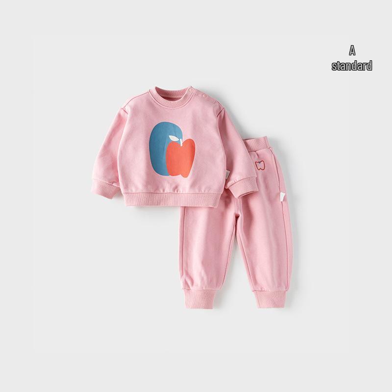 

Комплект толстовки и спортивных штанов для малышей на осень для мальчиков и девочек 110 cm розовый