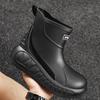 Fashion rain shoes men's outdoor waterproof fishing shoes versatile water shoes non-slip kitchen men's soft-soled comfortable rubber shoes