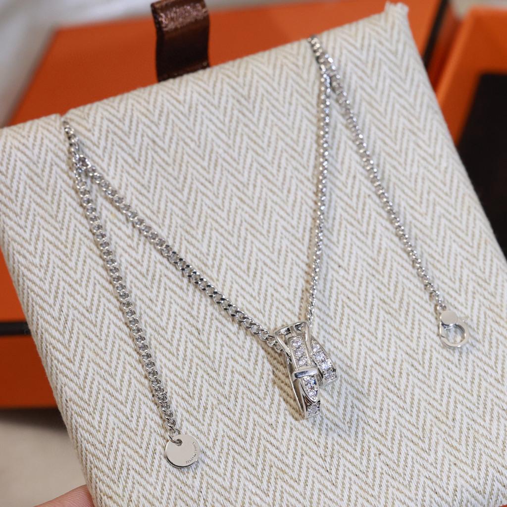 

Belt Buckle, Full Diamond Necklace, Made of Asian Gold Material, Handmade Shovel Nail Inlaid with 5A Zirconium Diamond, Birthday Gift