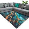 NOVO Strado Modern Carpet for the Living Room Marble Pattern Velvet Malachite 200x200