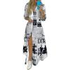 Europäisch Amerikanisches Sexy Hemd Langer Rock Kleid für Frauen, Heiße Frühling/Sommer Mode
