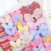 Flower Shape Girls Hair Accessories Set Bowknot Elastic Hair Ties New Hair Clips  Kids Daily Wear