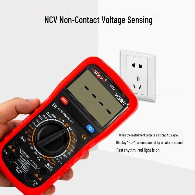 Shengde VC9801 High-Precision Intelligent Digital Multimeter